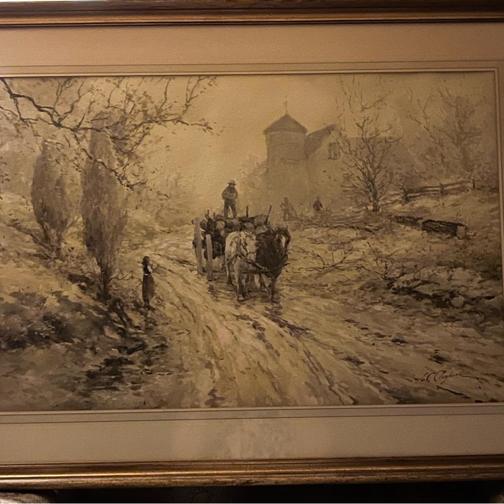 Joseph C. Claghorn Original Watercolor
